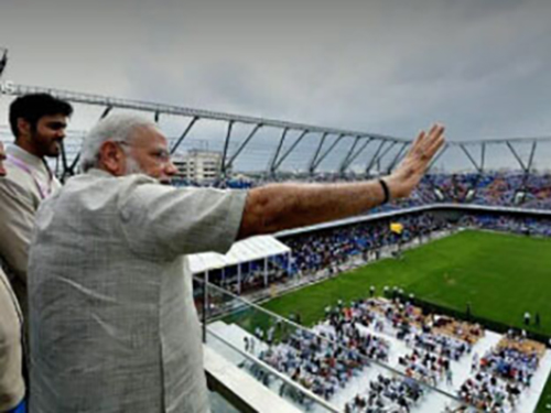 Prime Minister Modi Inaugurates The Worlds First StadiArena