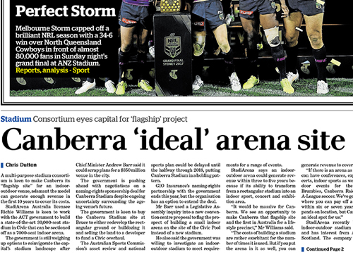 Canberra Development Recognised as an Ideal Site